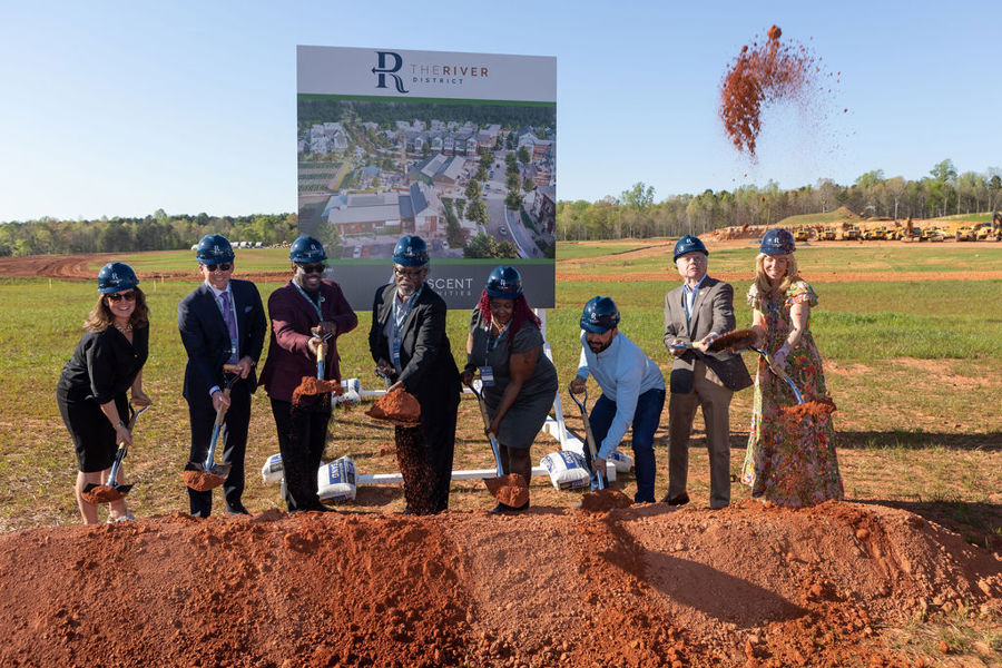 Groundbreaking ceremony for west Charlotte's new River District