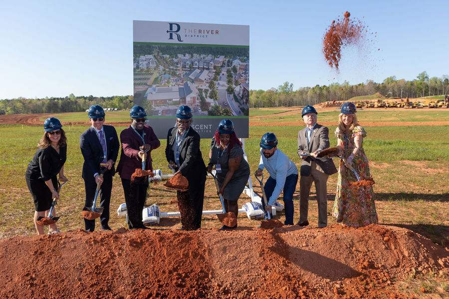 Groundbreaking ceremony for west Charlotte's new River District Groundbreaking ceremony for west Charlotte's new River District